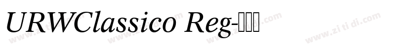 URWClassico Reg字体转换